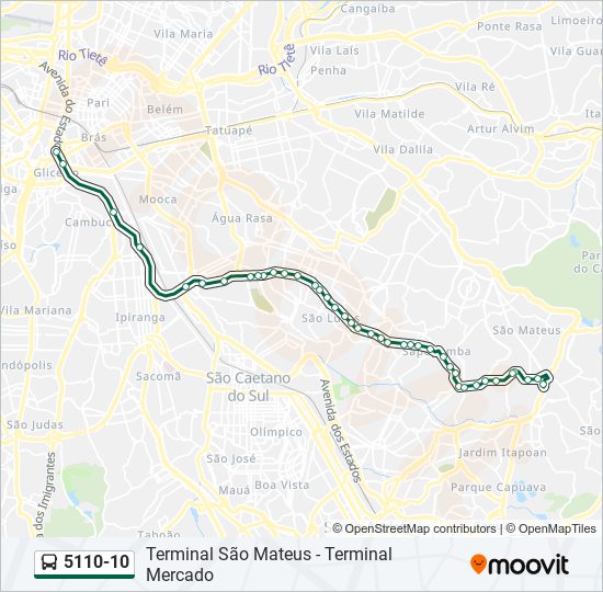 5110-10 bus Line Map