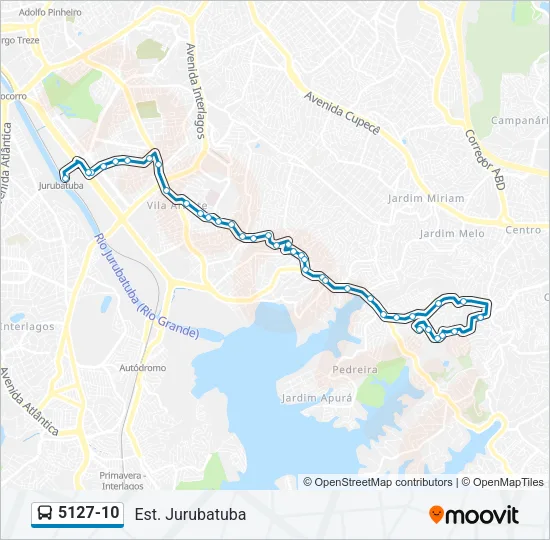 5127-10 Bus Line Map