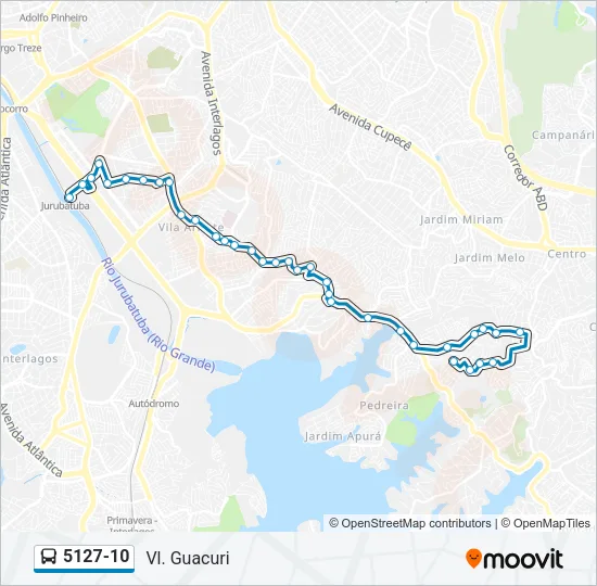 5127-10 Bus Line Map