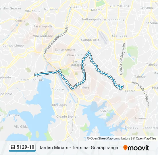 5129-10 Bus Line Map