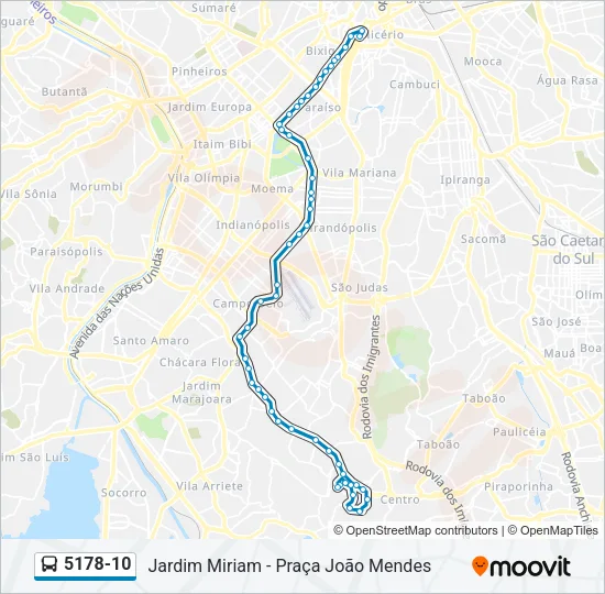 5178-10 Bus Line Map