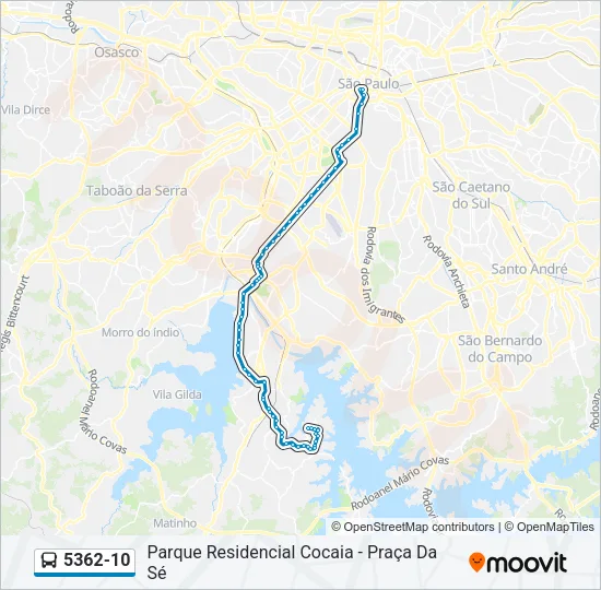 5362-10 Bus Line Map