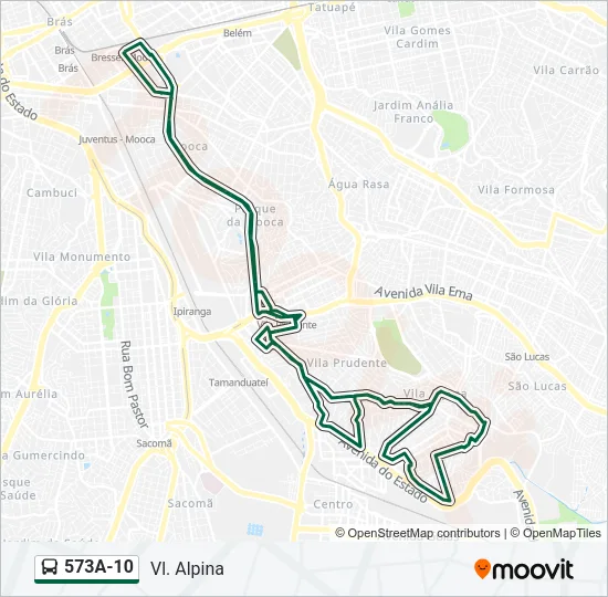 573A-10 Bus Line Map