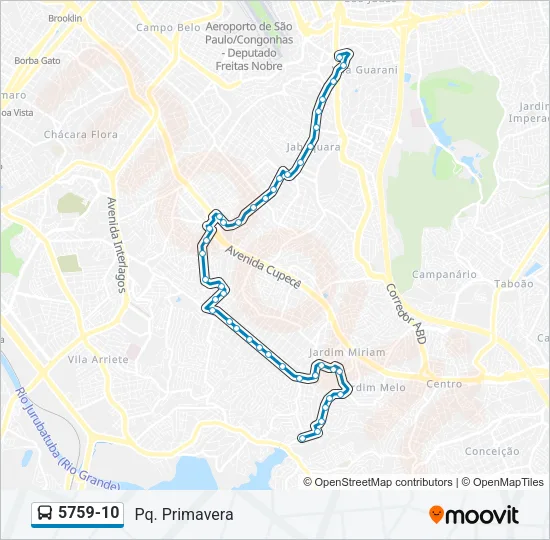 5759-10 Bus Line Map