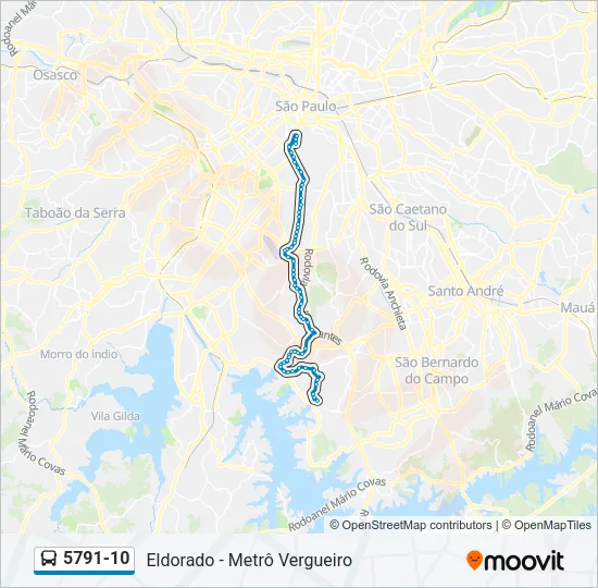 5791-10 Bus Line Map