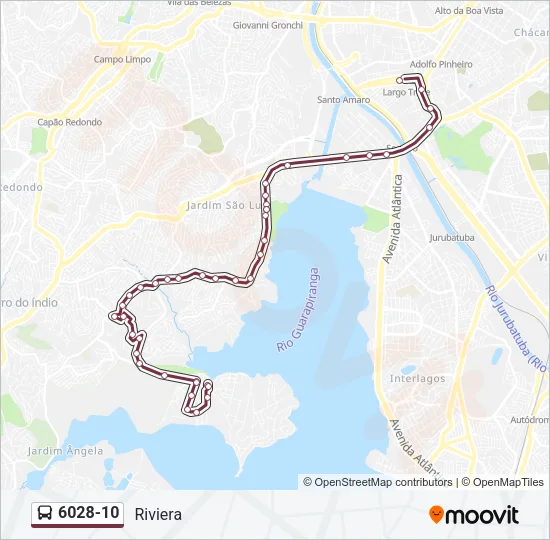 6028-10 Bus Line Map
