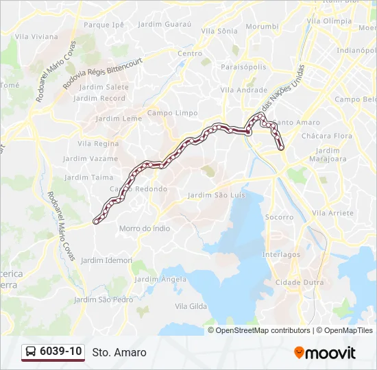 6039-10 Bus Line Map