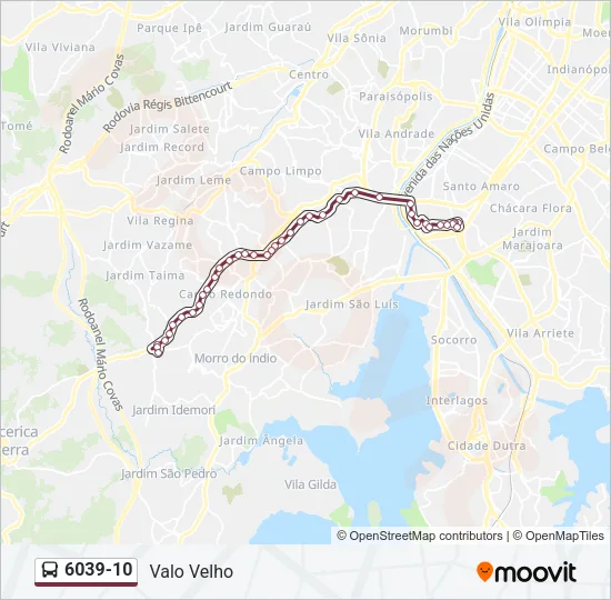 6039-10 Bus Line Map