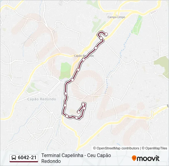 6042-21 Bus Line Map