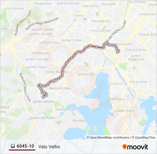 6045-10 Bus Line Map