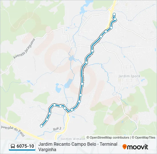 6075-10 Bus Line Map