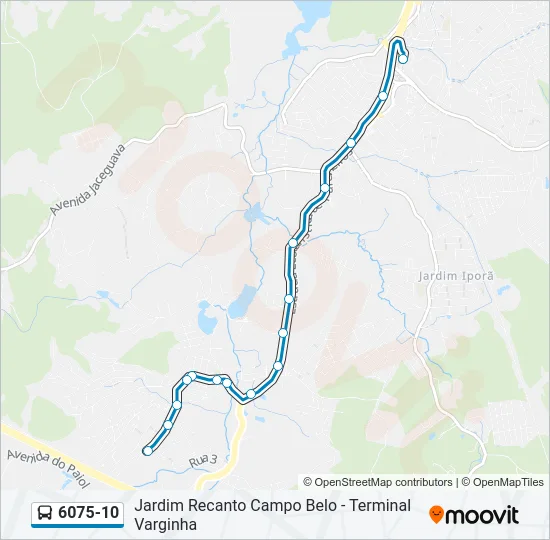 6075-10 Bus Line Map