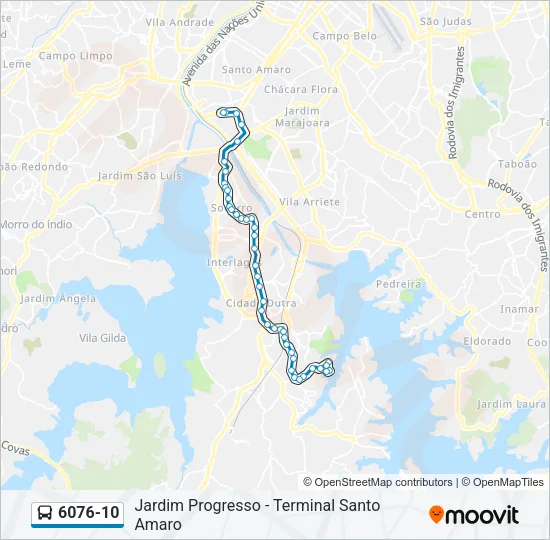 6076-10 Bus Line Map