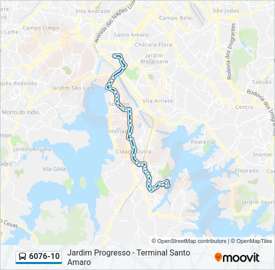 6076-10 Bus Line Map
