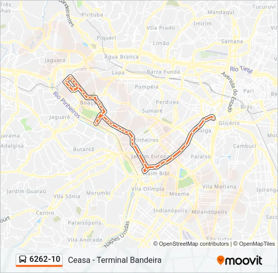 6262-10 Bus Line Map