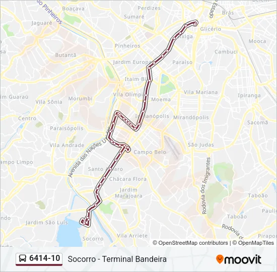 6414-10 Bus Line Map