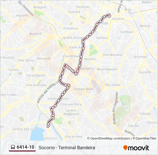 6414-10 Bus Line Map