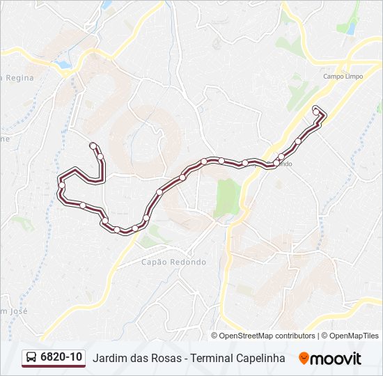 6820-10 bus Line Map