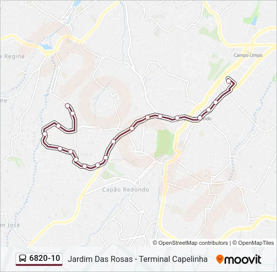 6820-10 Bus Line Map