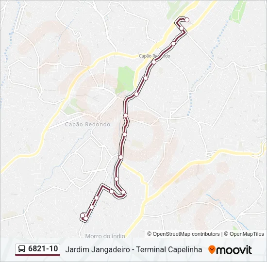 6821-10 Bus Line Map