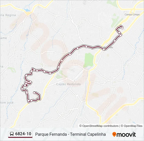 6824-10 Bus Line Map