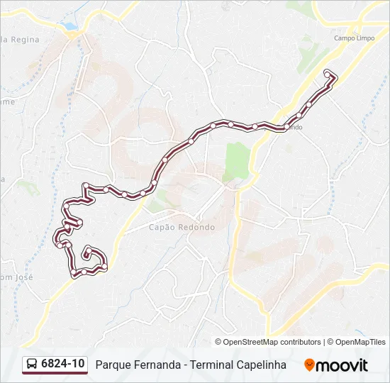 6824-10 Bus Line Map
