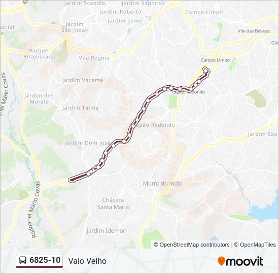 6825-10 Bus Line Map