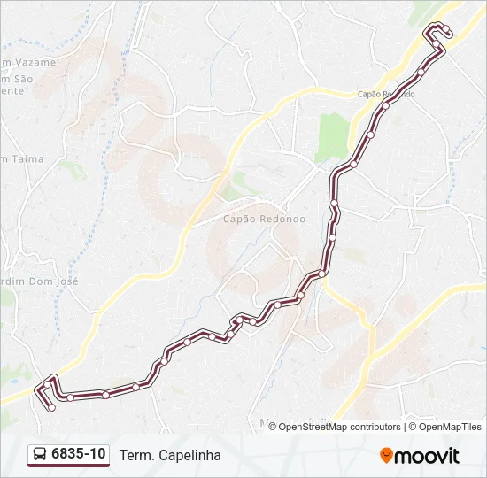 6835-10 Bus Line Map
