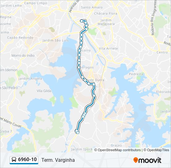 6960-10 bus Line Map