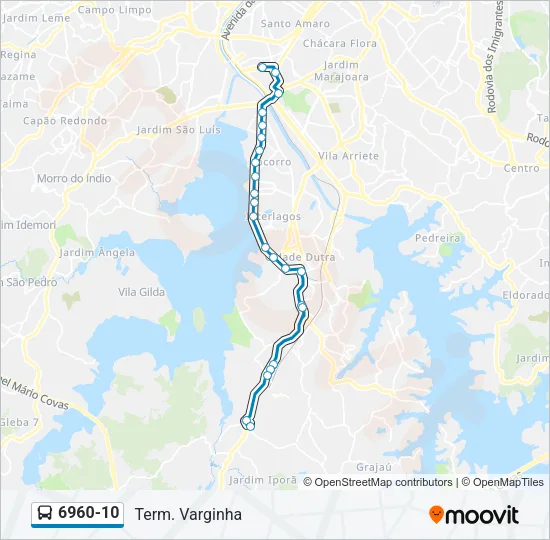 6960-10 Bus Line Map