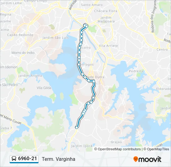 6960-21 Bus Line Map