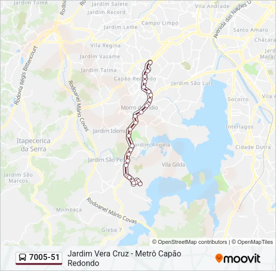 7005-51 Bus Line Map