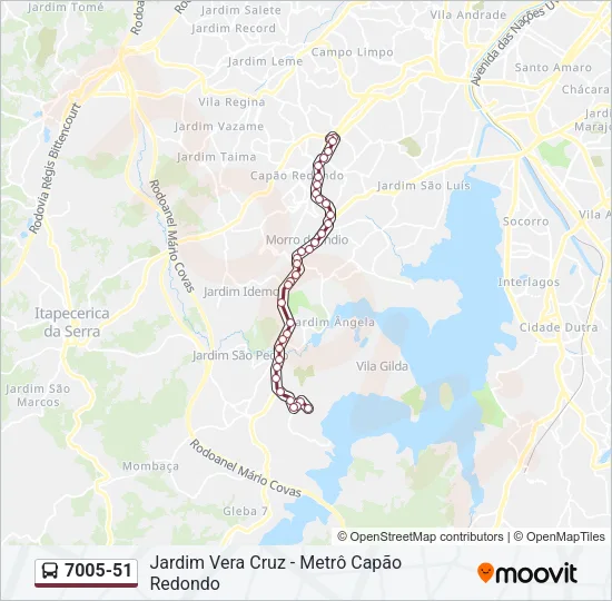 7005-51 Bus Line Map