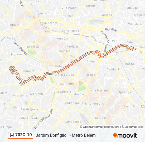 702C-10 Bus Line Map
