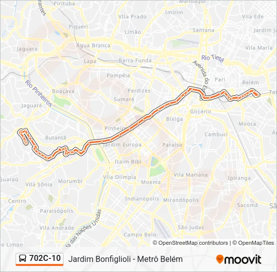 702C-10 Bus Line Map