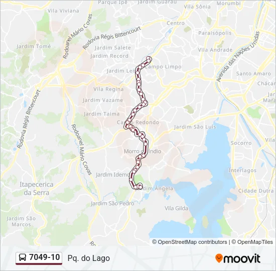 7049-10 Bus Line Map