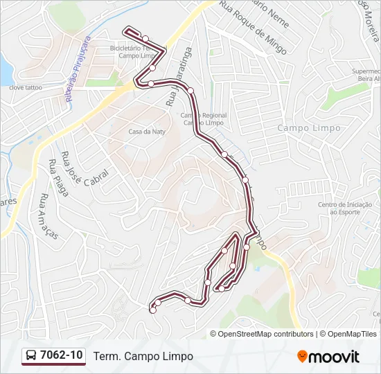 7062-10 Bus Line Map