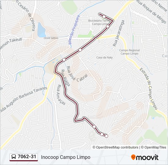 7062-31 bus Line Map