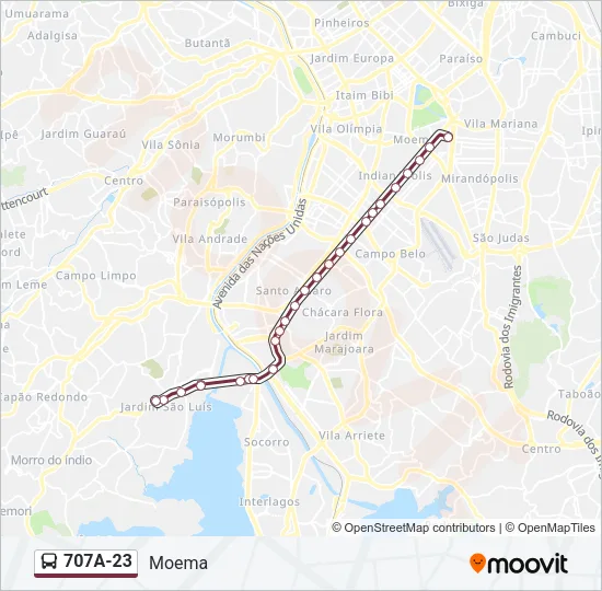 707A-23 Bus Line Map