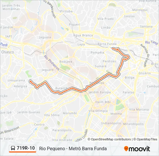 719R-10 Bus Line Map