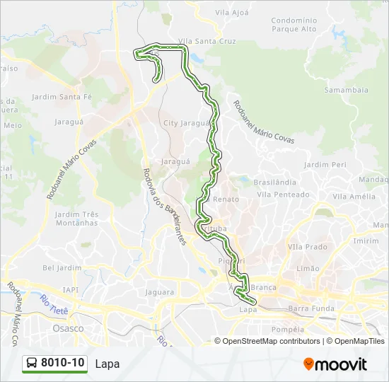 8010-10 Bus Line Map