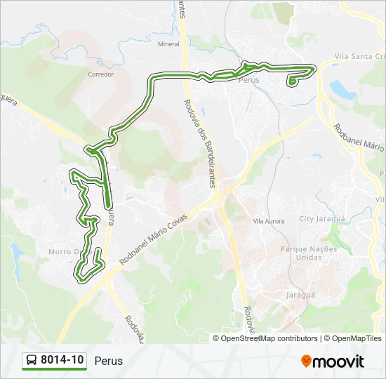 8014-10 Bus Line Map