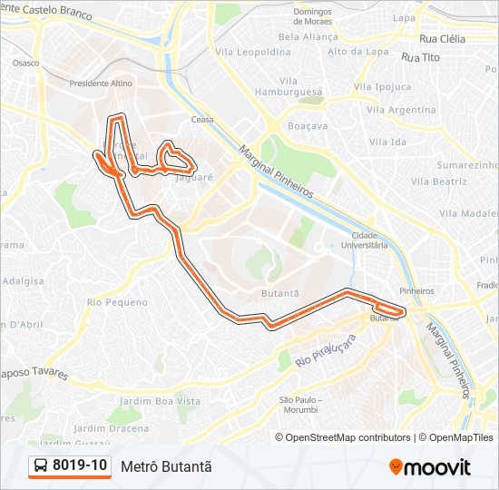8019-10 bus Line Map