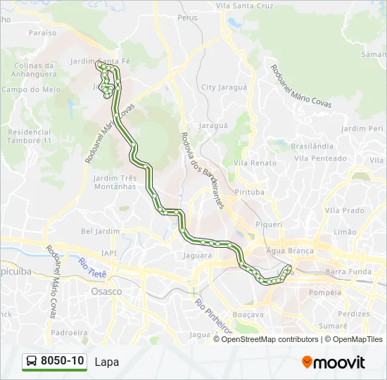 8050-10 Bus Line Map
