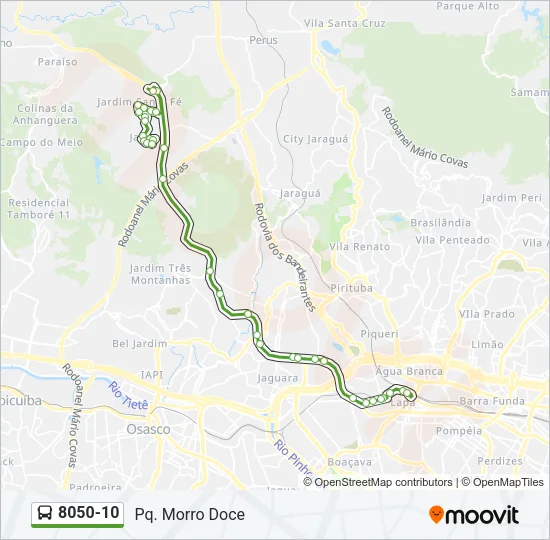 8050-10 Bus Line Map