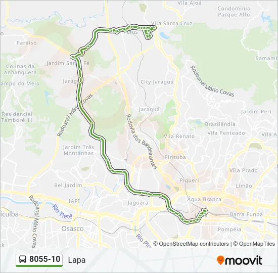 8055-10 Bus Line Map