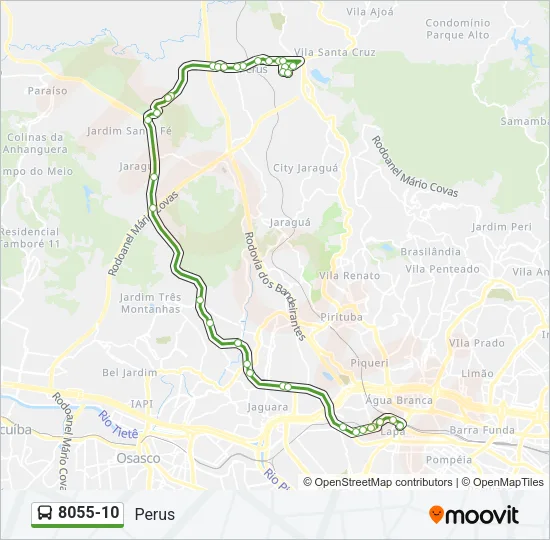 8055-10 Bus Line Map