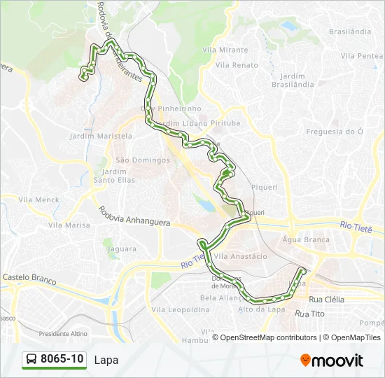 8065-10 Bus Line Map