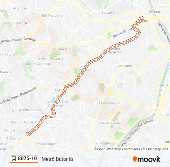 8075-10 Bus Line Map