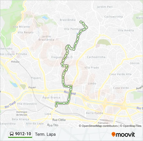 9012-10 Bus Line Map